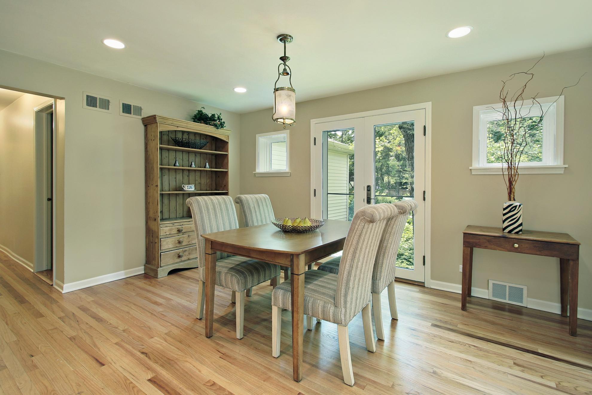 beige dining room