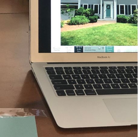 computer rendering of painted home