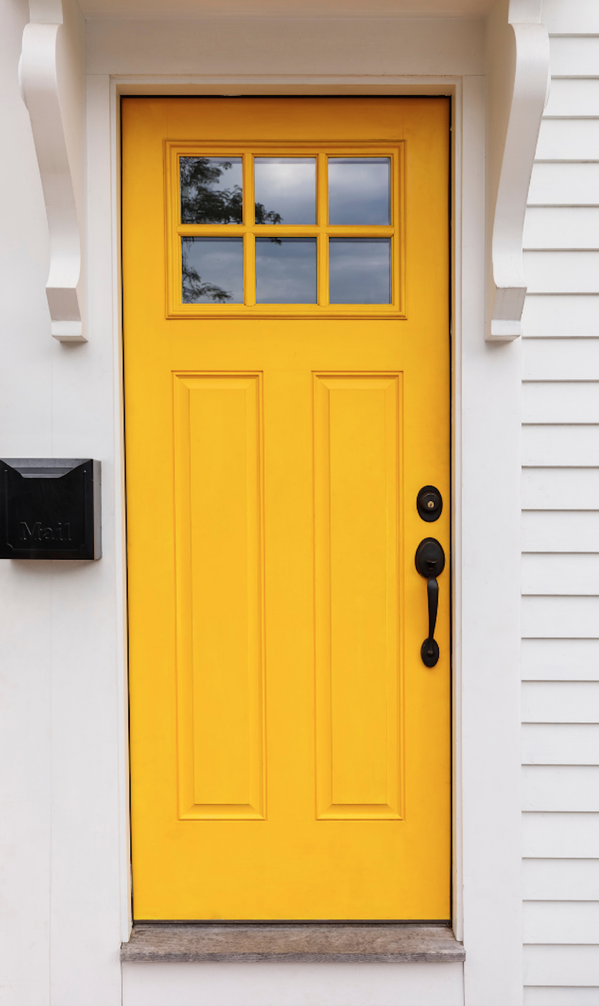 yellow door