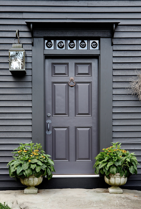 Dark gray door