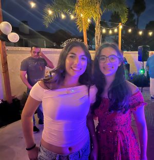 two women posing