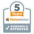 HomeAdvisor - 5 years screened and approved