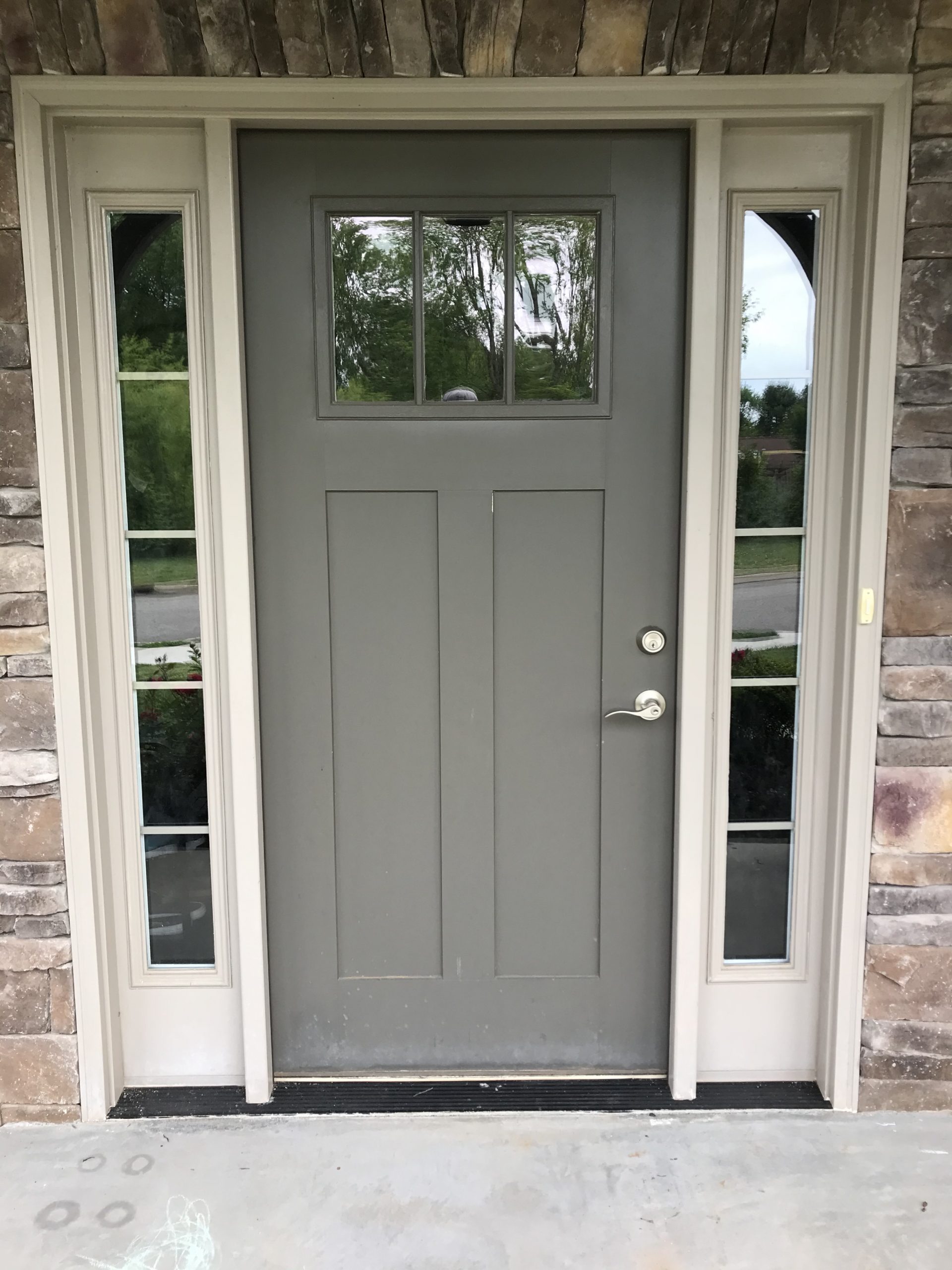 Door before CertaPro painting