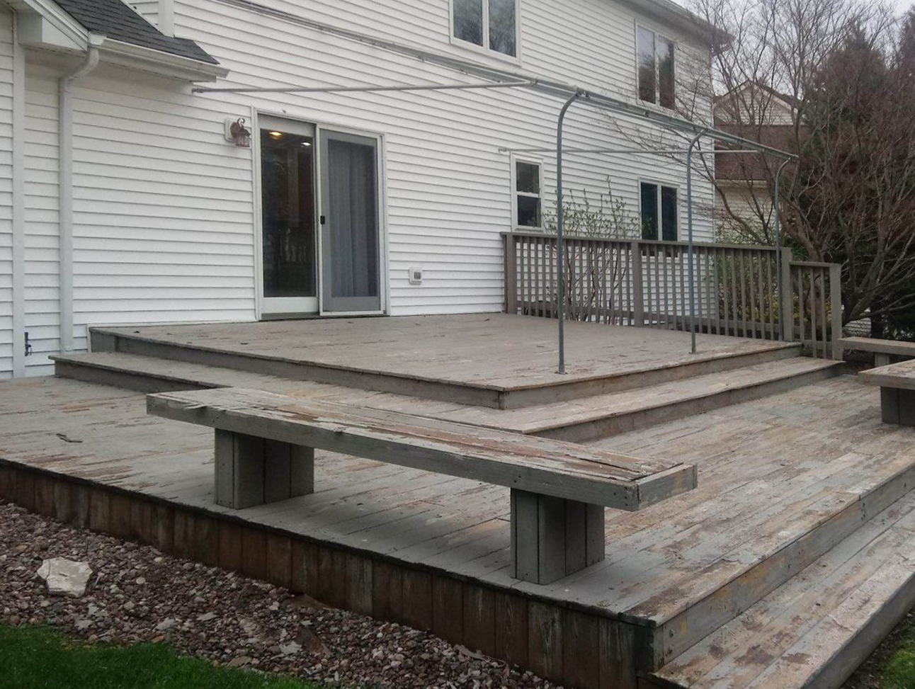 Deck Staining Services – WNY Before