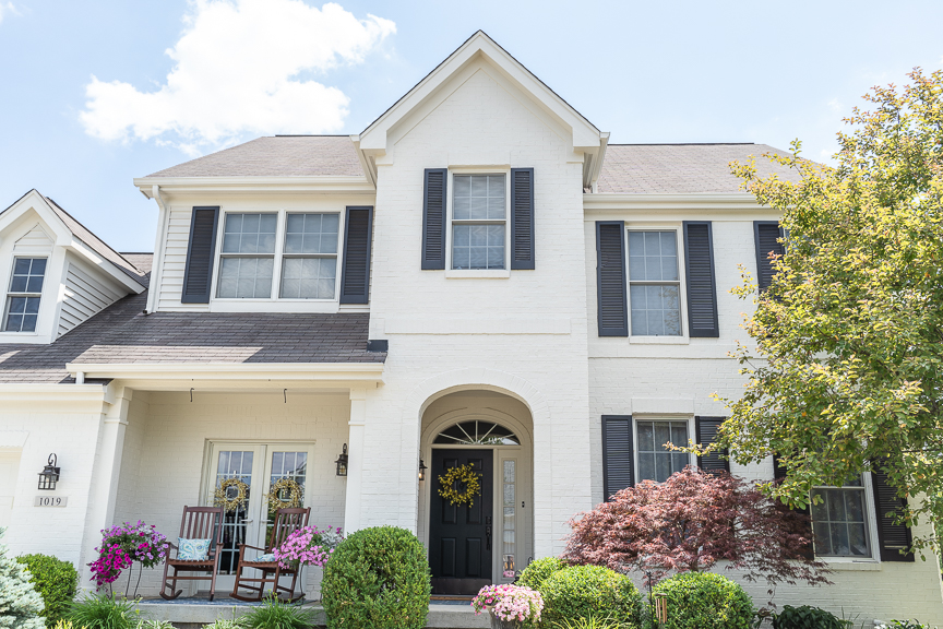 White Painted Brick Exterior