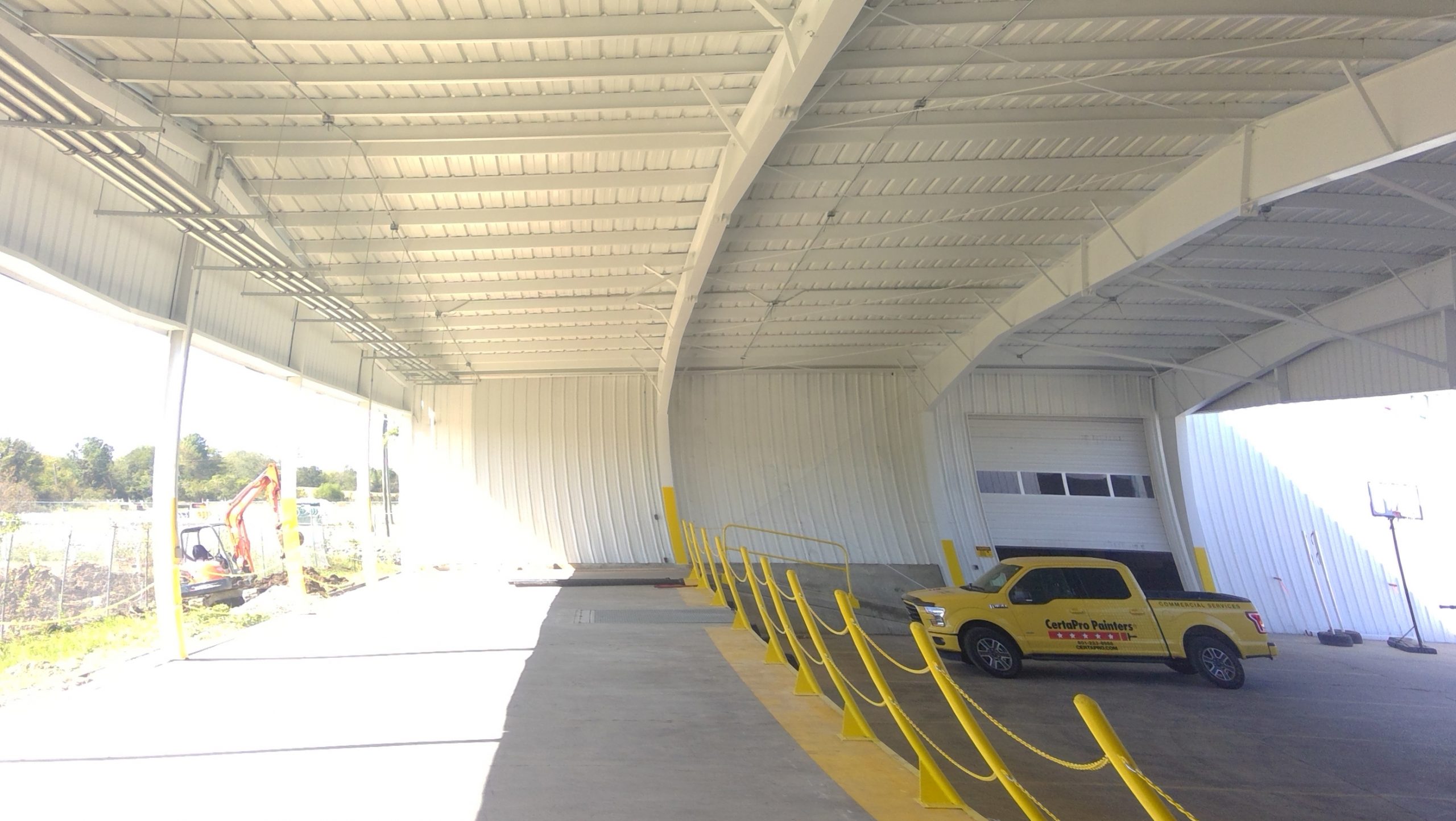 ACE Glass Warehouse Ceiling Repaint After