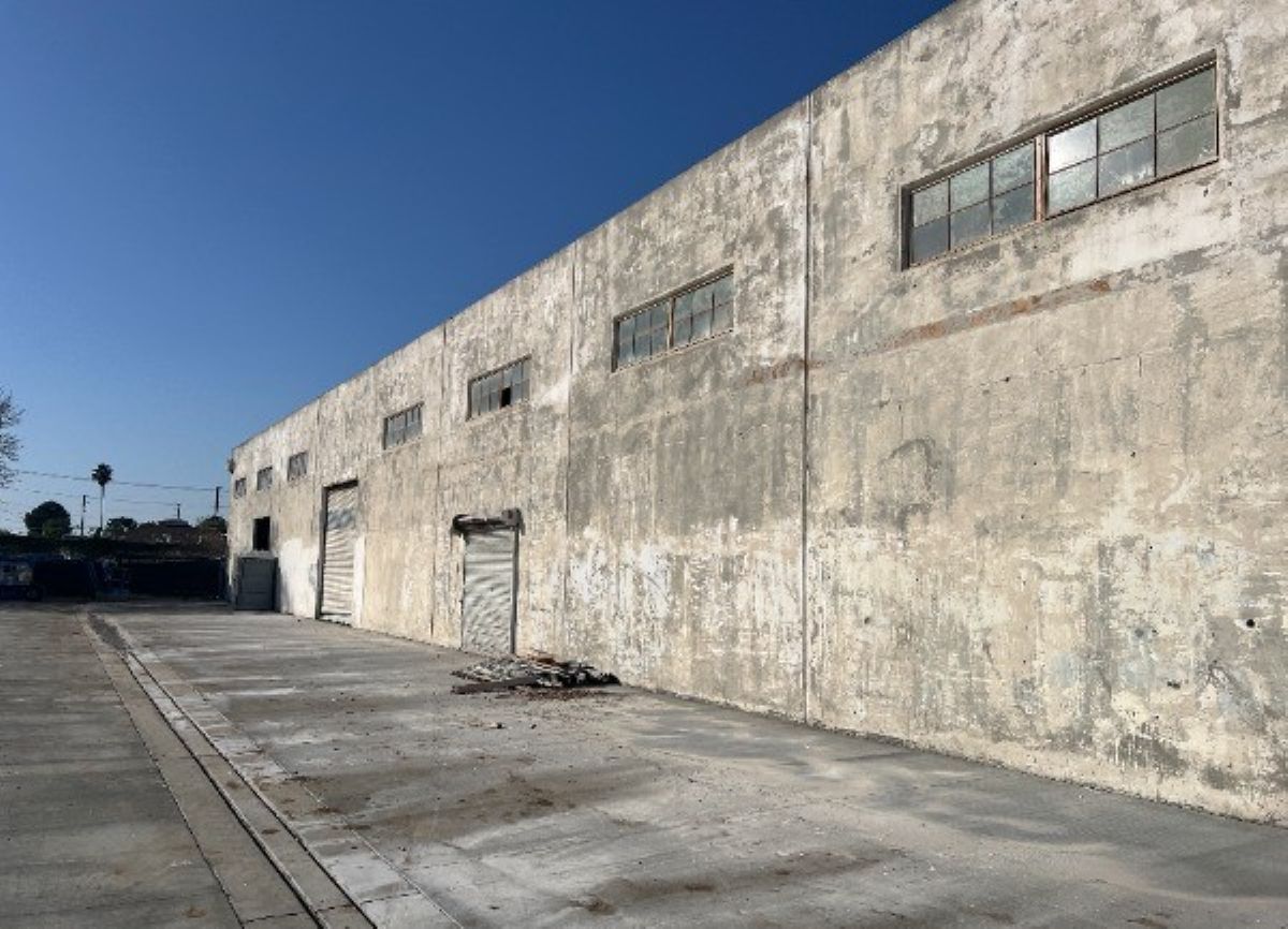 warehouse exterior before repaint