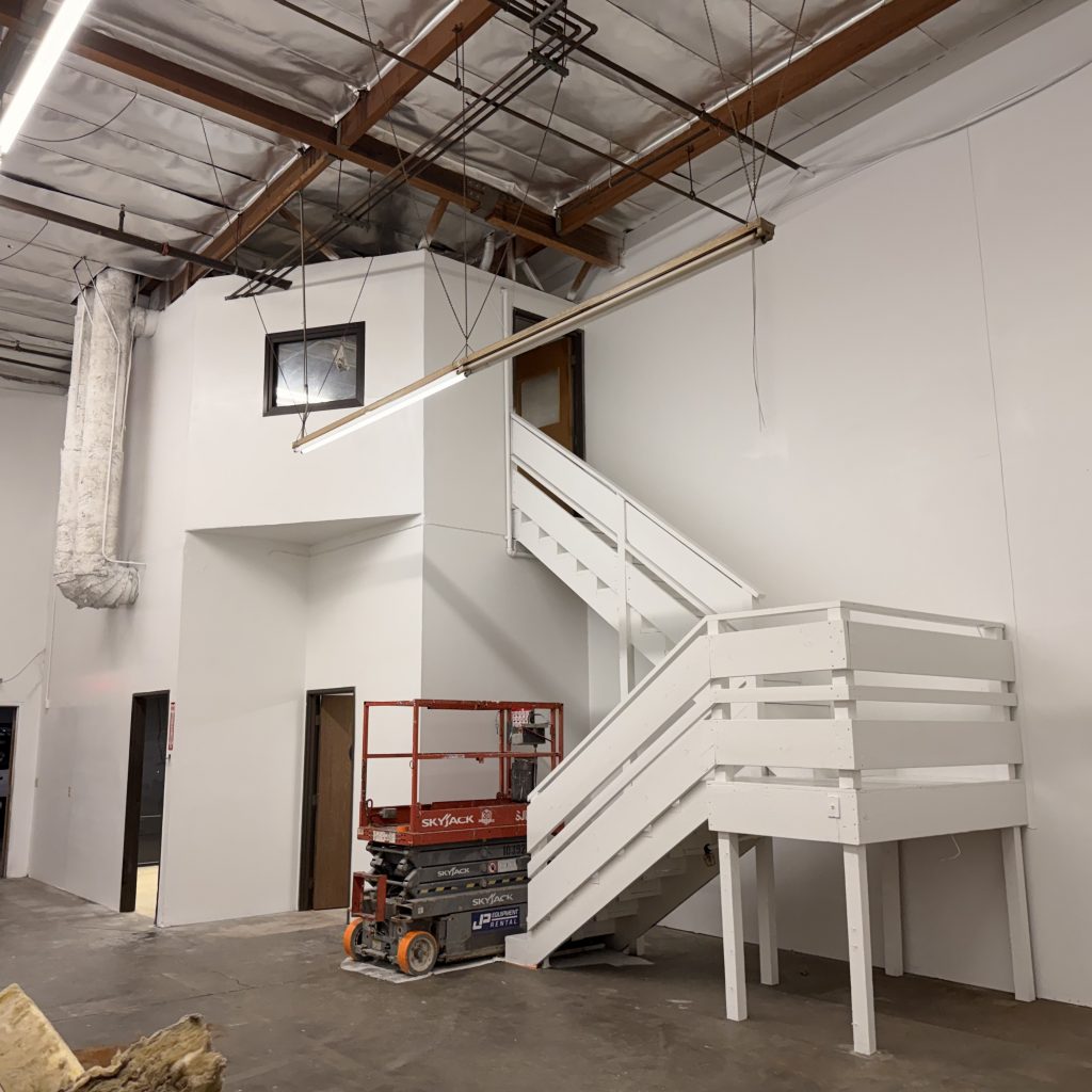 White Warehouse Interior – Before & After After