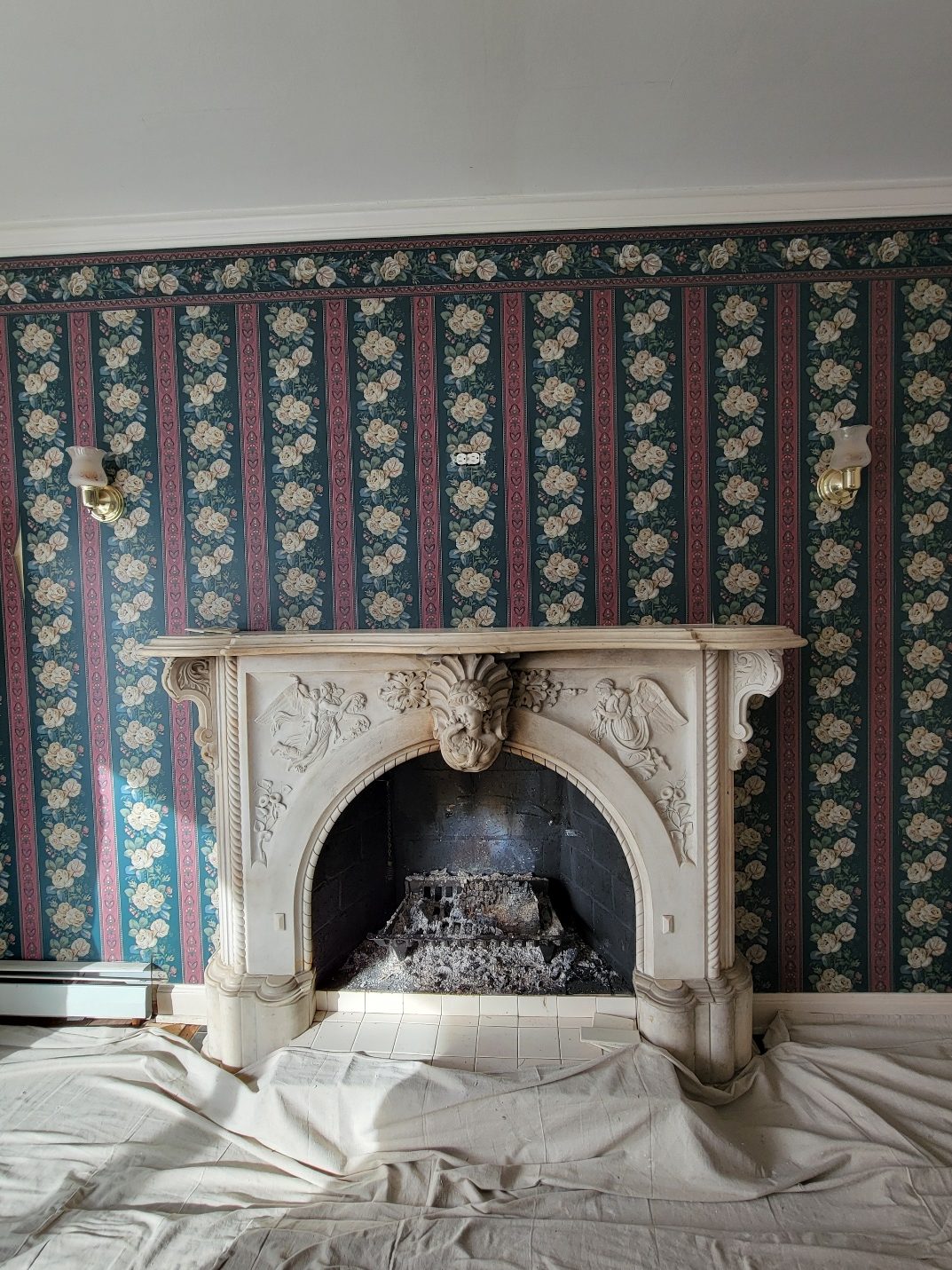 Wallpaper Removal Service Case Study Before