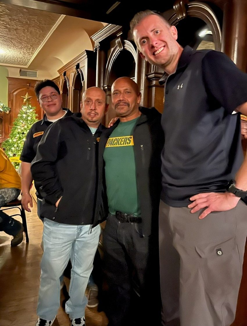 group of people at employee event