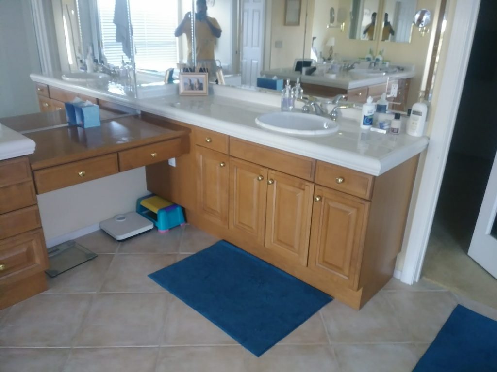 Cabinet Painting Services Before