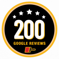 200 google reviews badge