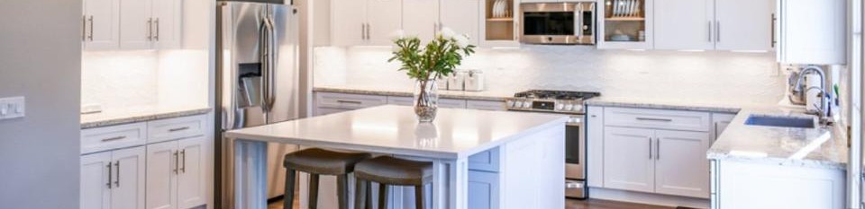 cabinets refinished in white