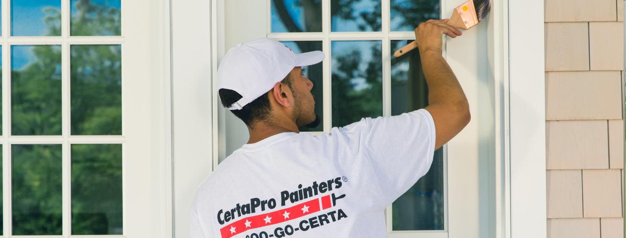 CertaPro Painters exterior painting trim on home