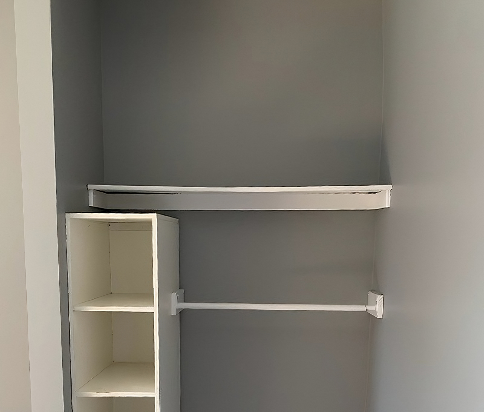 Closet Interior Repainted After
