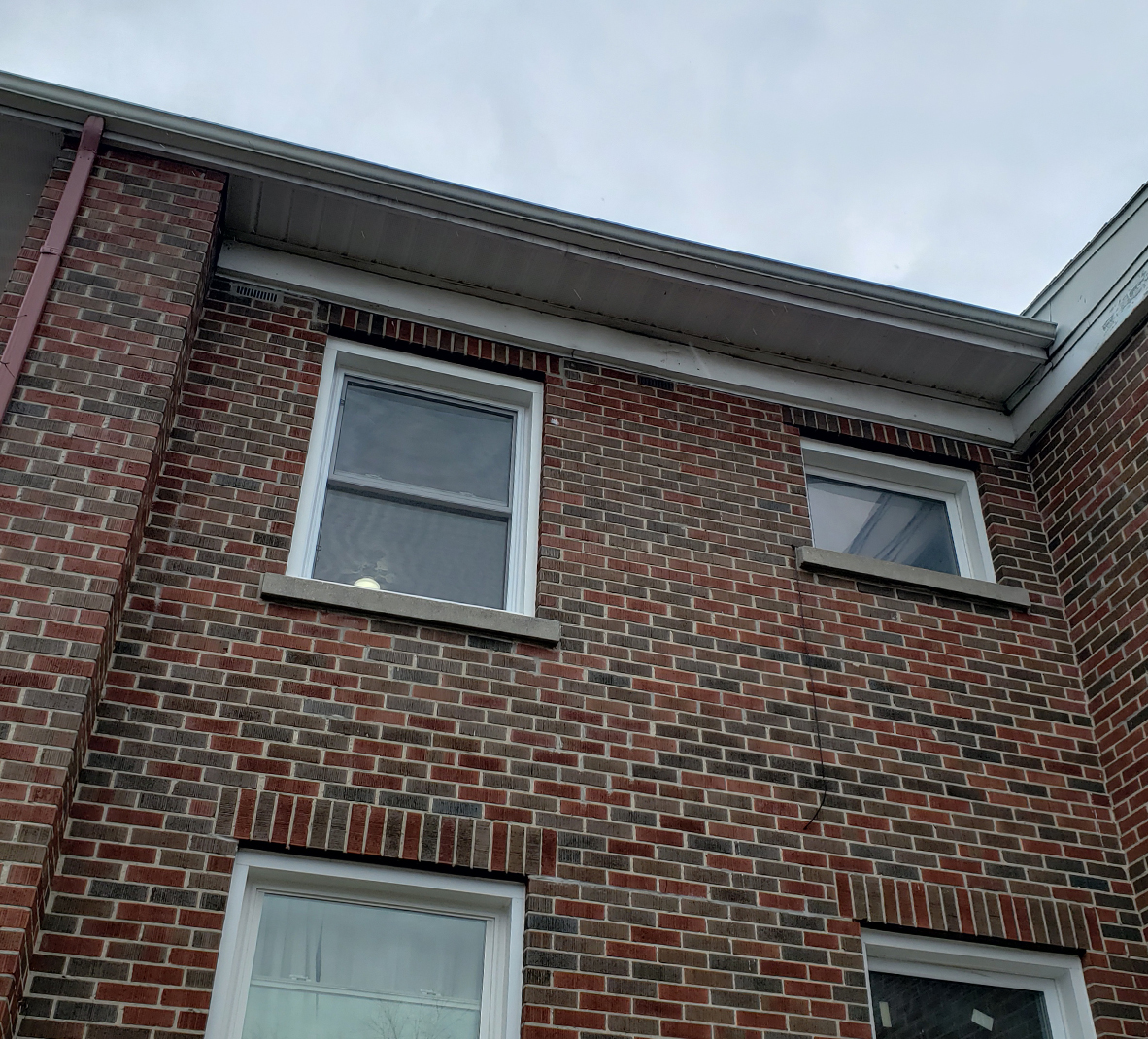 Brick Exterior Power Washing Project Before