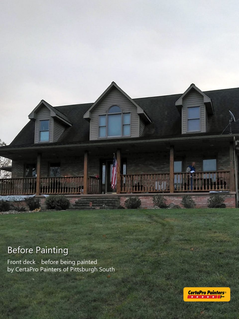 Deck Staining in Washington, PA Before