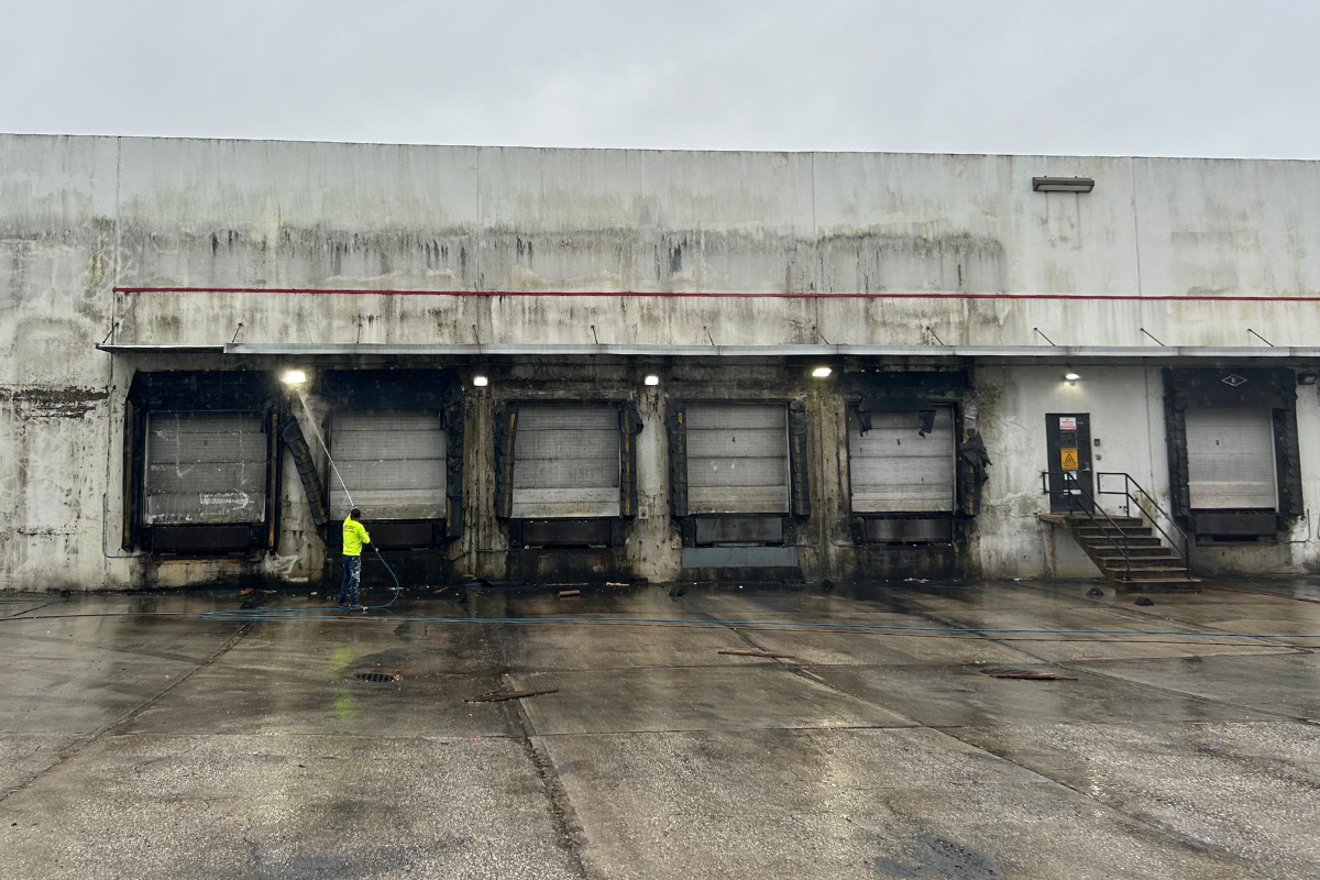 Commercial Power Washing Before