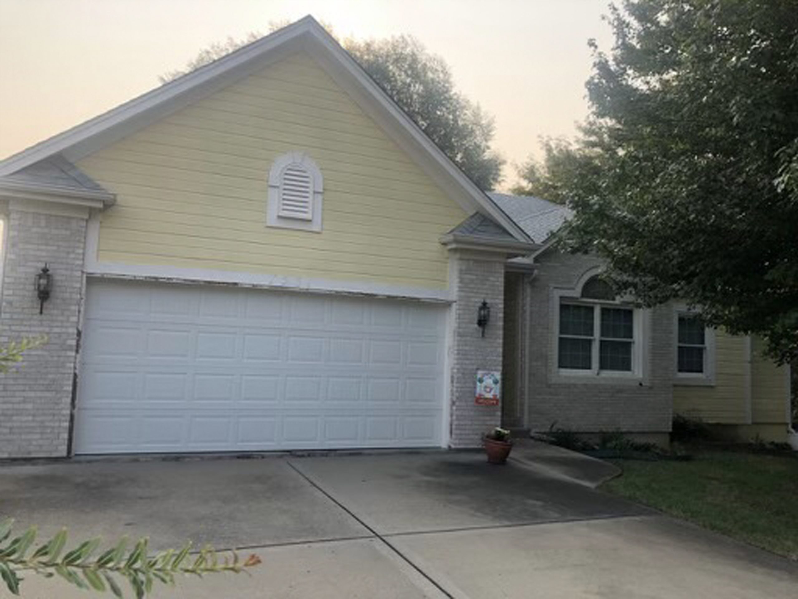 before exterior house painting