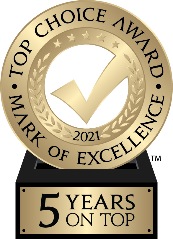 Top Choice Award 5 Years On Top