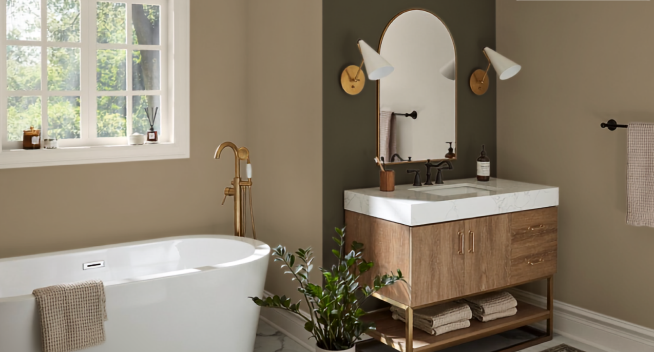 Khaki Bathroom