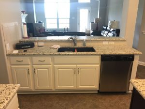 Kitchen sink after