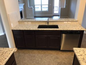 Kitchen sink before