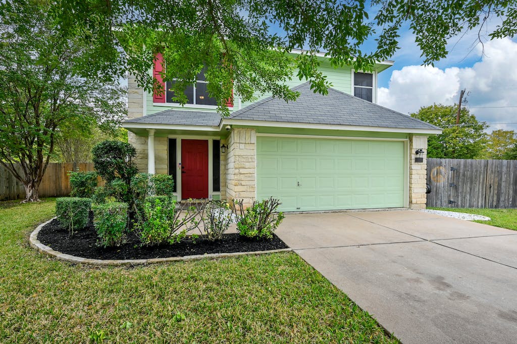 Exterior Painting Update – Siding, Front Door, Shutters, & Garage Before