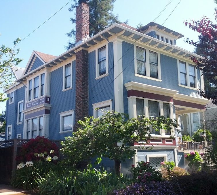 Blue Exterior House Painting
