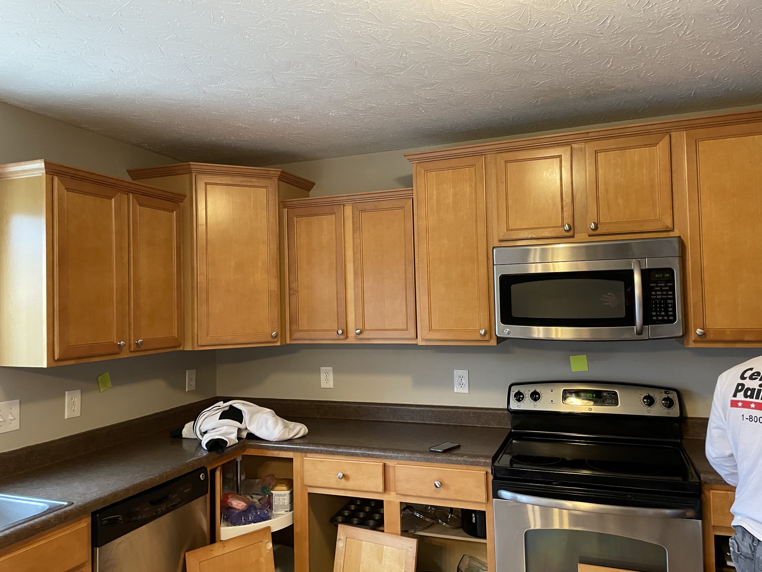 Before and After Cabinet Painting Before