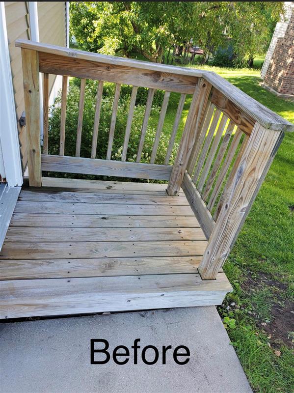 Deck Staining Service Before