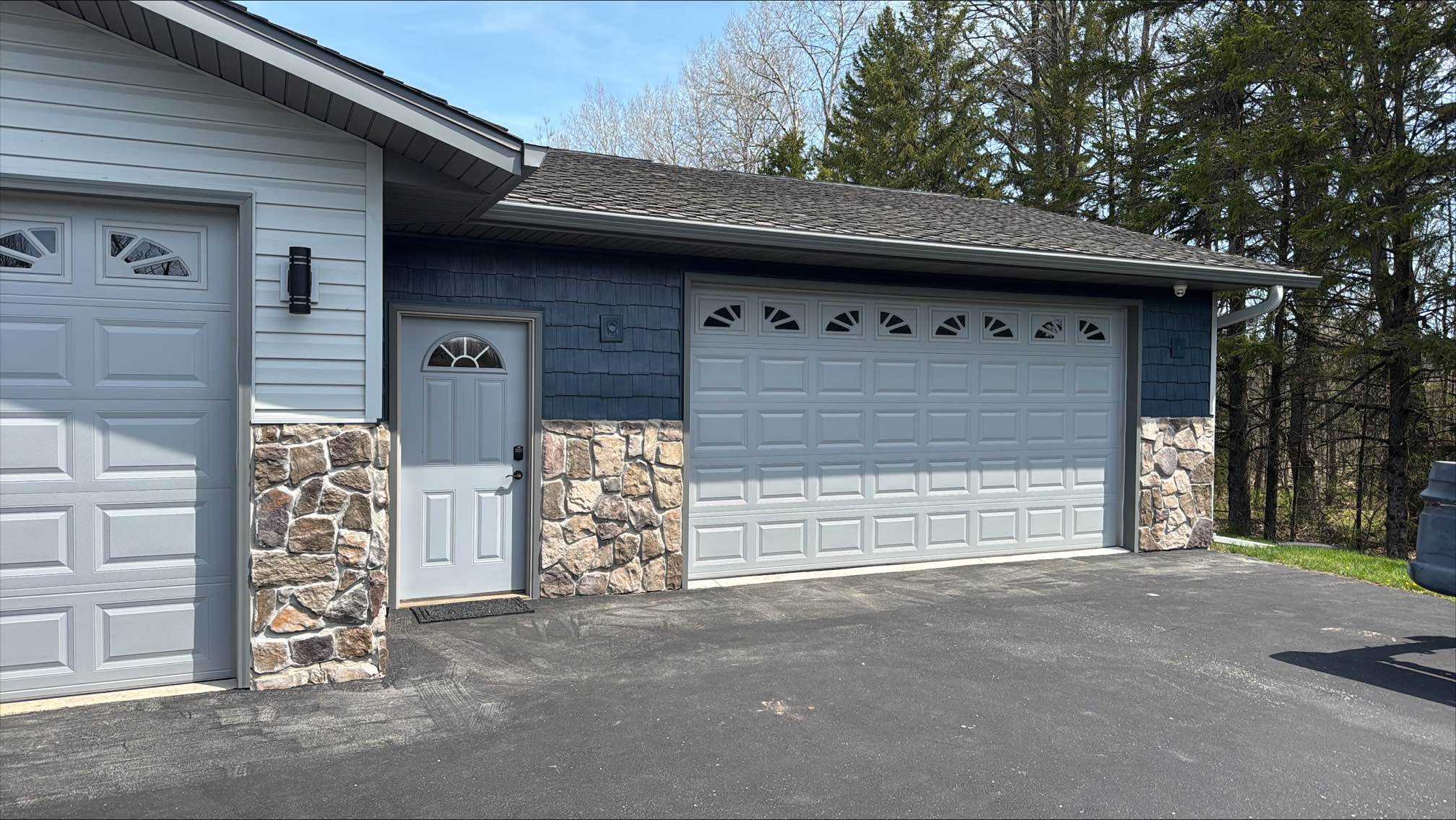 Cedar Shake Siding Paint Revamp After