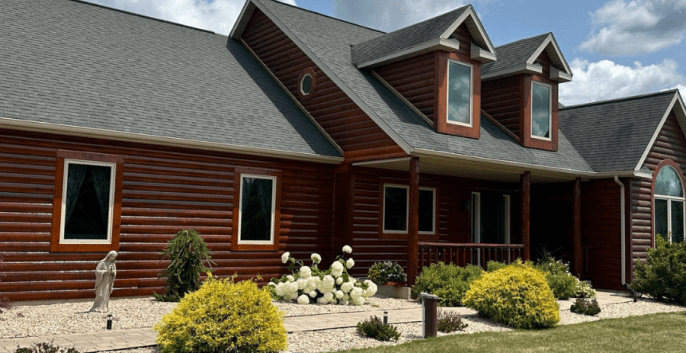 Check out our Log Cabin Painting & Staining Services