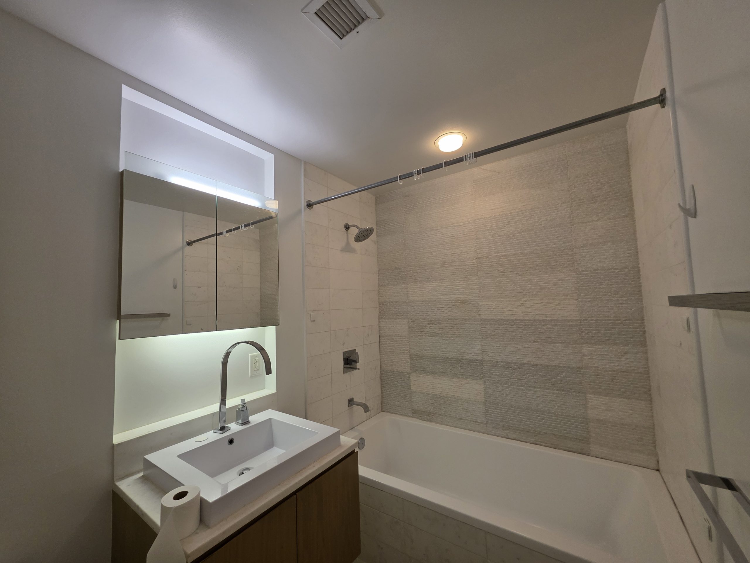 finished bathroom painting