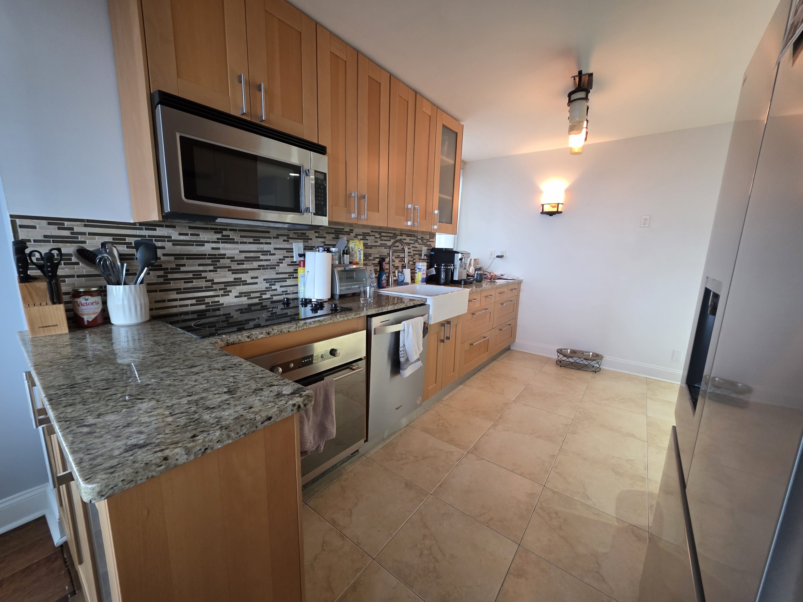 Kitchen Cabinet Repainting in Cliffside Park, NJ Before