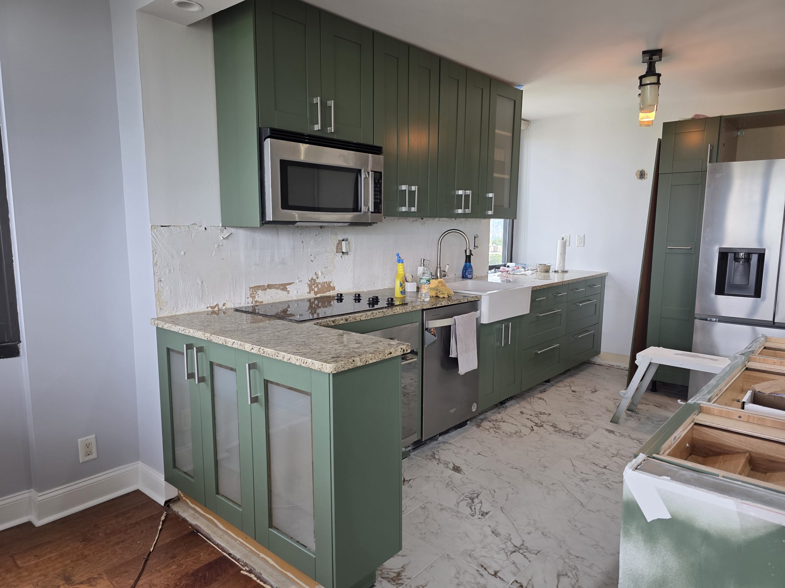Kitchen Cabinet Repainting in Cliffside Park, NJ After