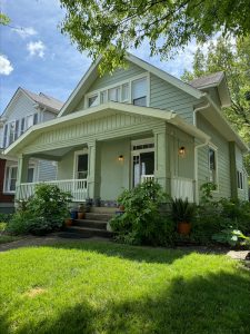 photo of repainted exterior of home in louisville
