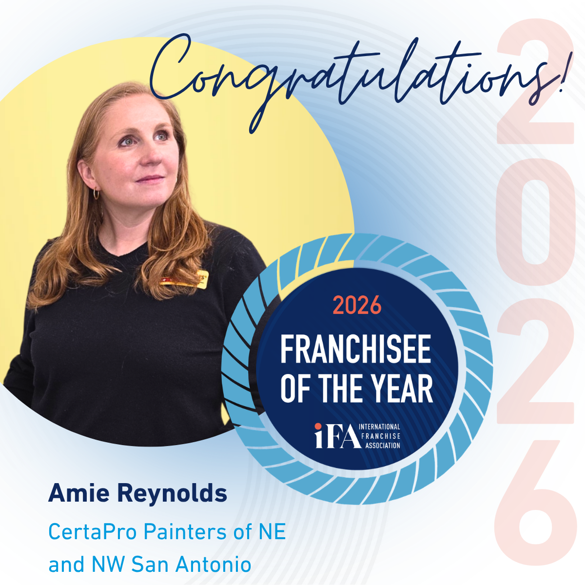 franchisee of the year award and owner photo