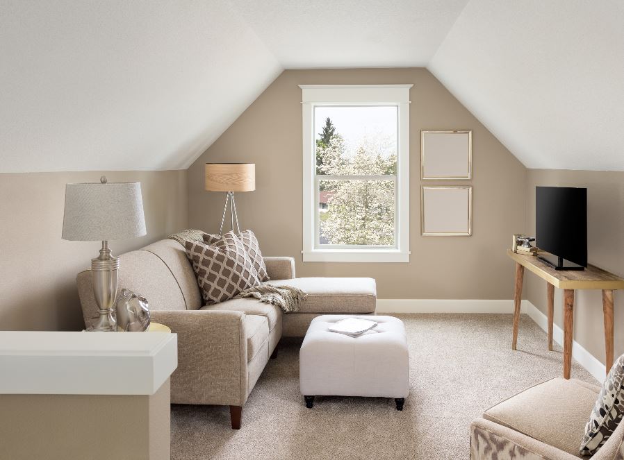 small room painted