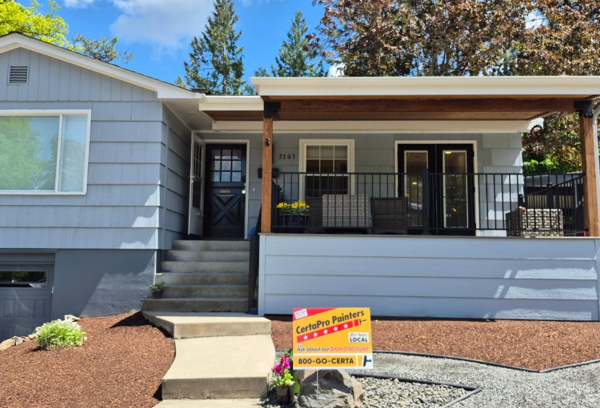 Spokane exterior painting after