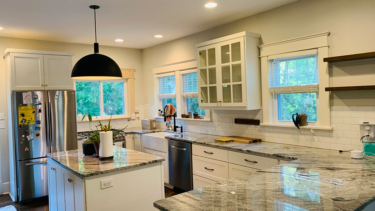 Kitchen Cabinet Refinishing Before