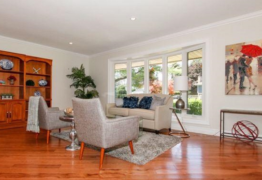 Interior living room painting by CertaPro house painters in Hamilton, ON