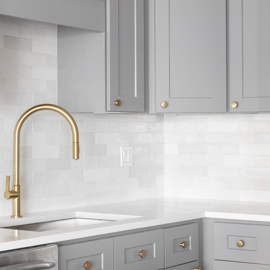 grey kitchen cabinets in Hamilton