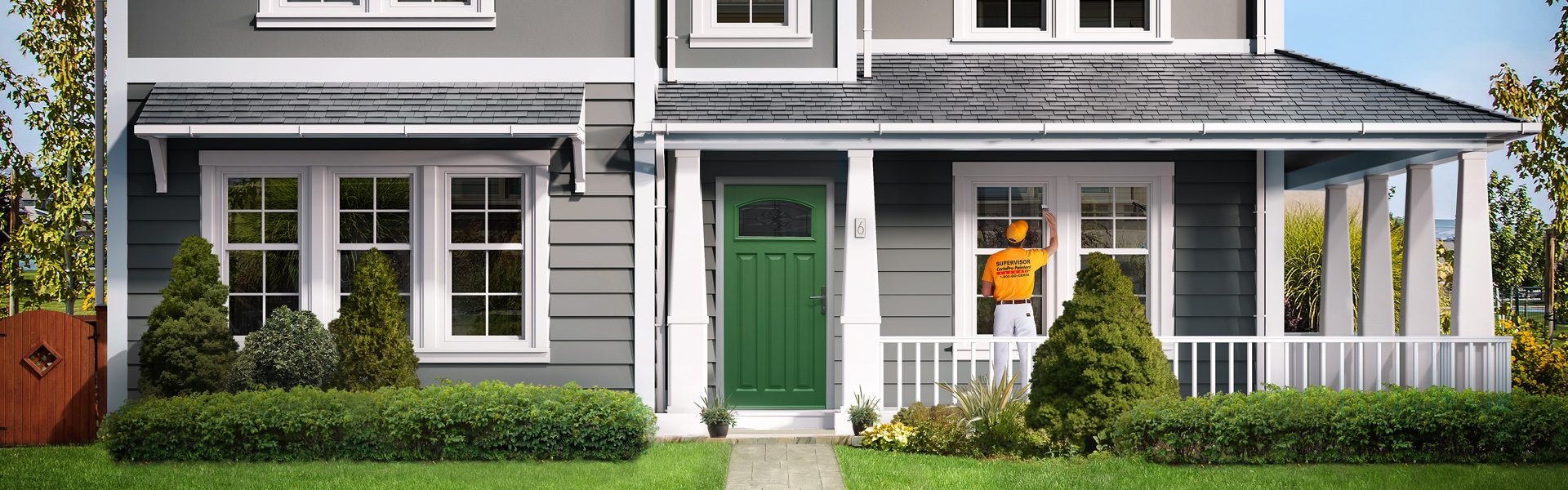 Check out our siding painting services