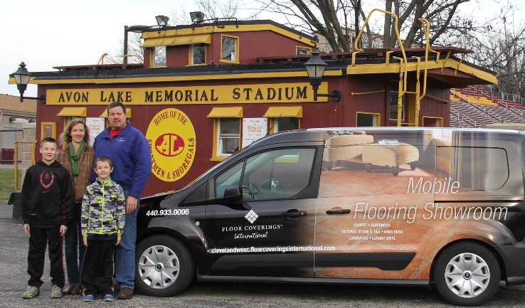 floor coverings west cleveland owner and family mobile showroom