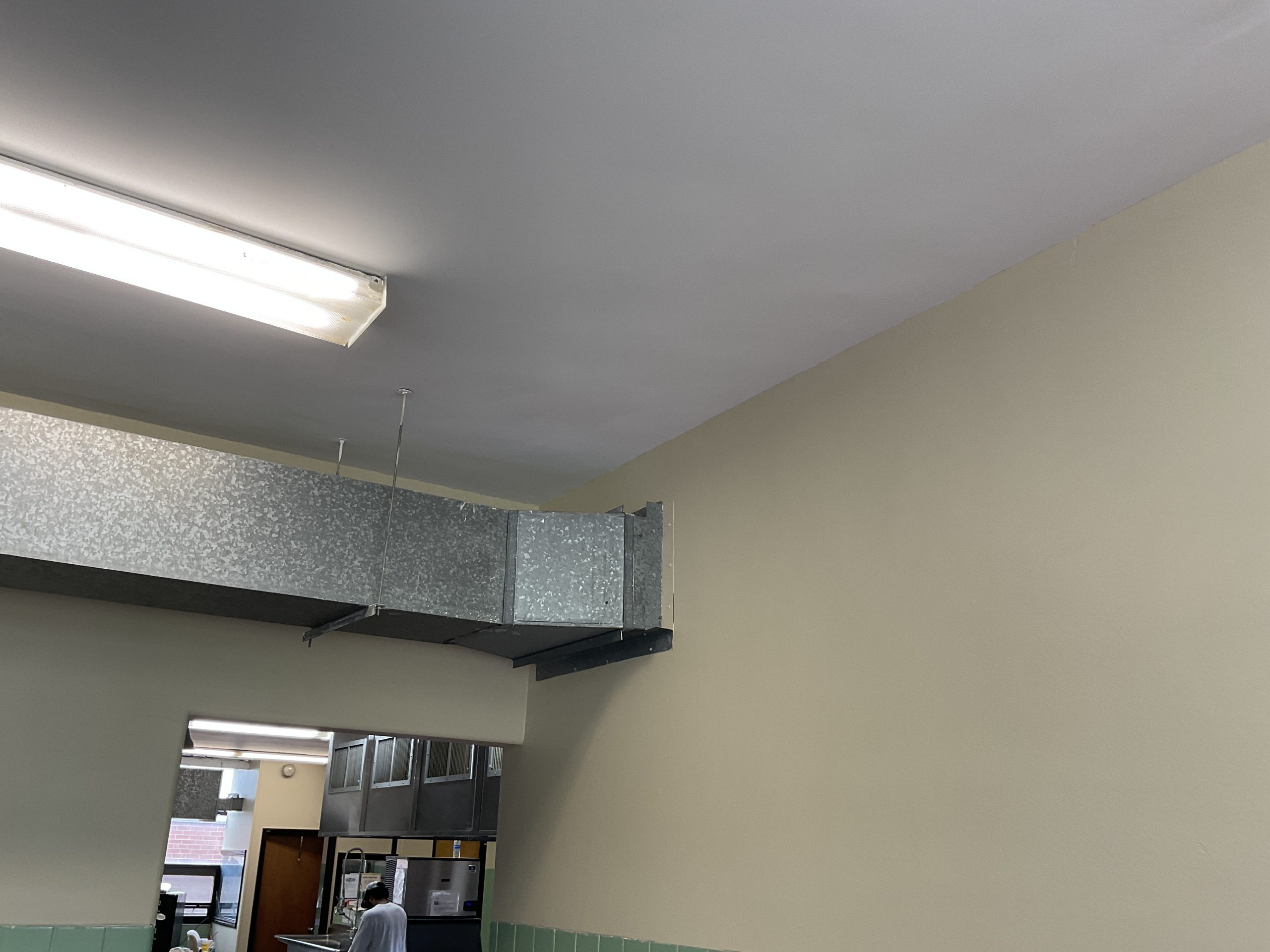 School Cafeteria Painting Before & After After
