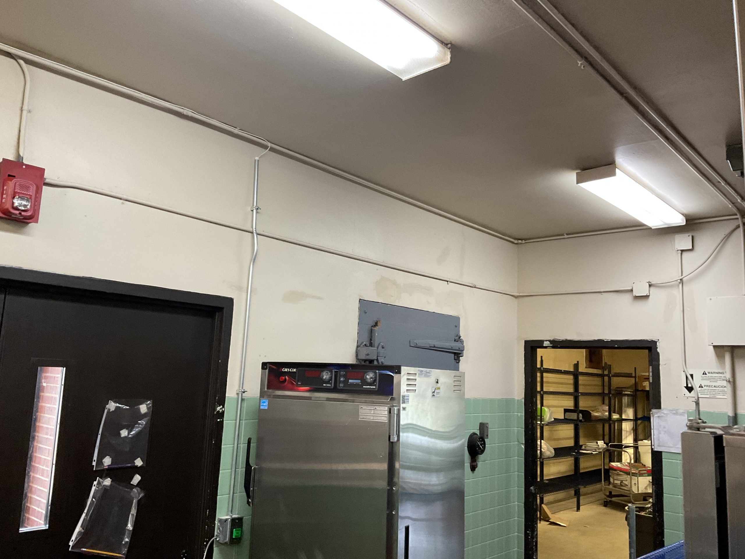 School Cafeteria Painting Before & After Before