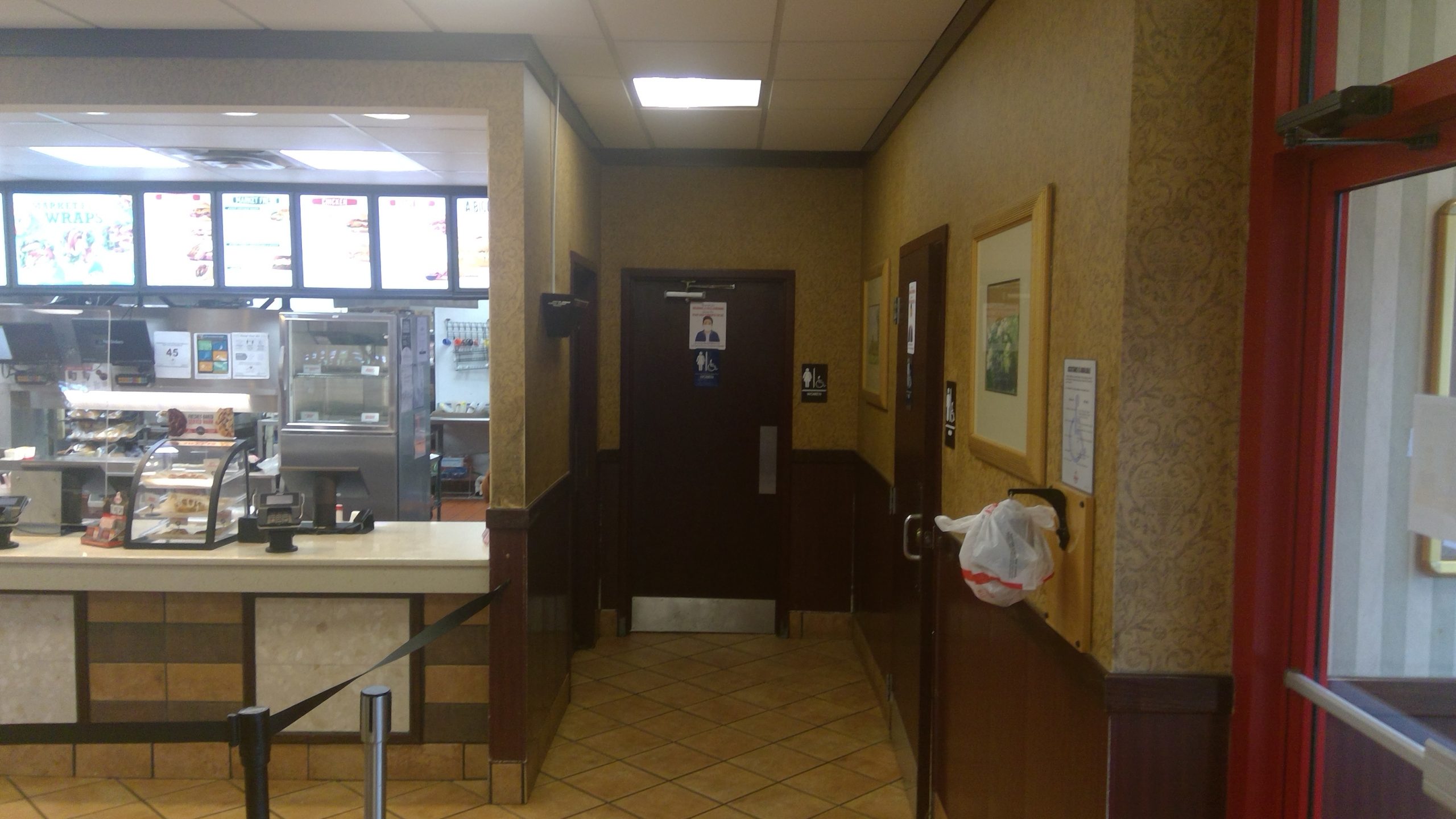 commercial interior painting before