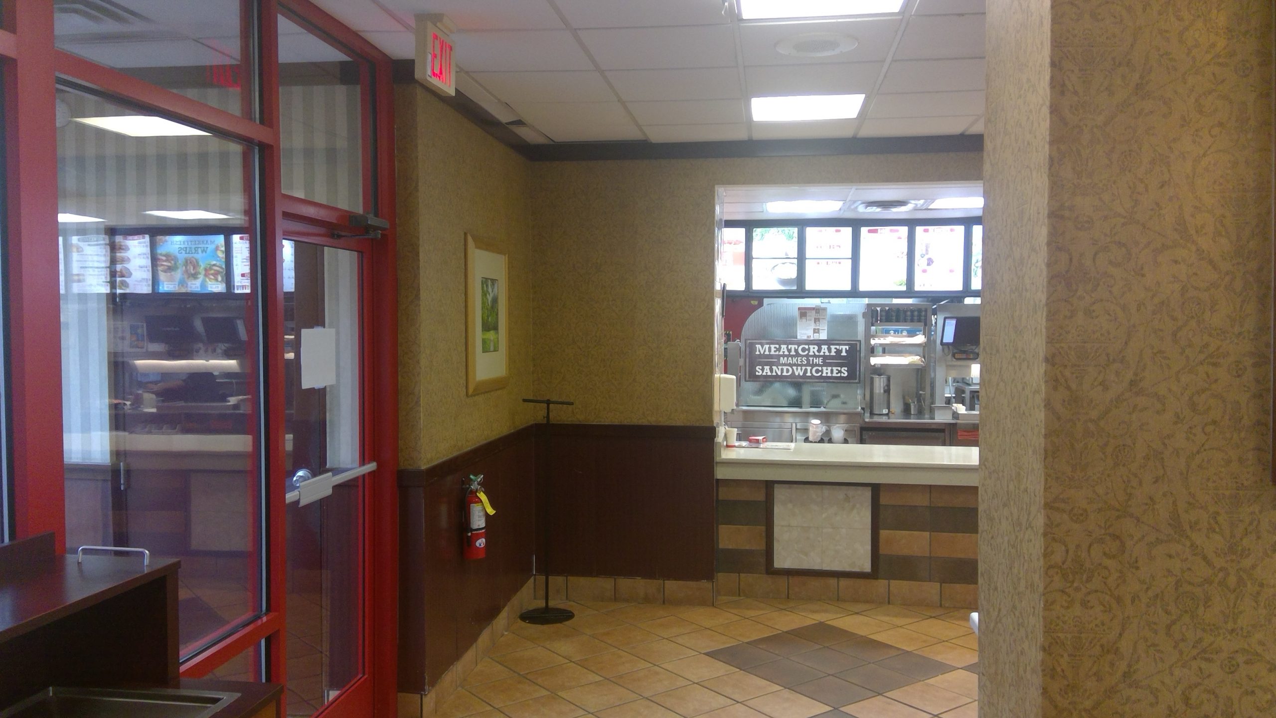 Commercial Food Service Interior Painting Project Before