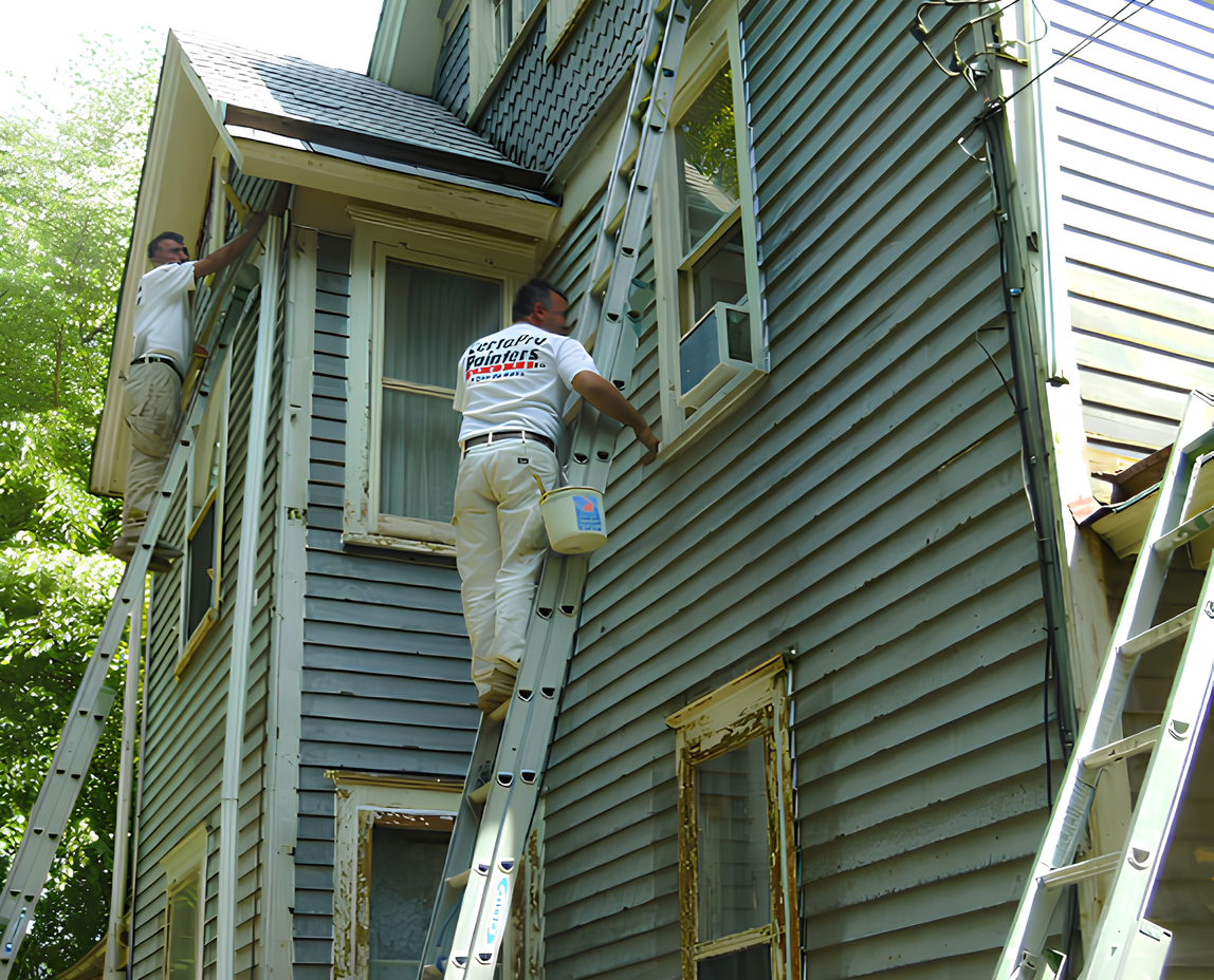 Faded Home Exterior Restored Before
